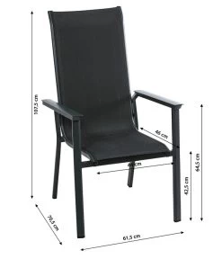 Dehner Stapelstuhl Cleveland, Dunkelgrau 14 Dehner Stapelstuhl Cleveland, Dunkelgrau -Outdoor Living Verkauf 6894133 WE BG 001 StapelstuhlClevelandNeu