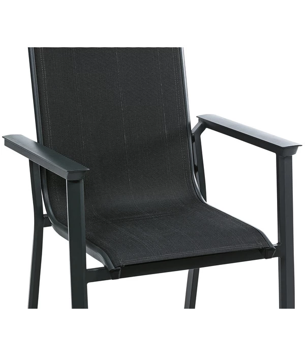 Dehner Stapelstuhl Cleveland, Dunkelgrau 9 Dehner Stapelstuhl Cleveland, Dunkelgrau – Bild 7