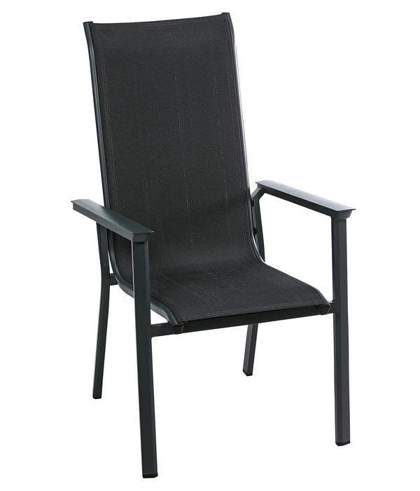 Dehner Stapelstuhl Cleveland, Dunkelgrau 3 Dehner Stapelstuhl Cleveland, Dunkelgrau