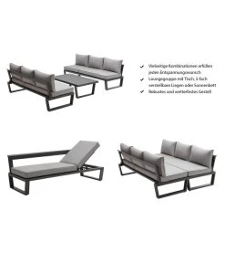 Dehner Liegenset Bellevue, 3-teilig 24 Dehner Liegenset Bellevue, 3-teilig -Outdoor Living Verkauf 6894182 WE IG 001 DehnerLiegensetBellevue