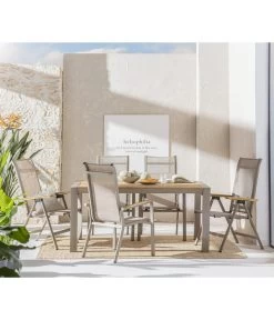 Dehner Stapelstuhl Cleveland, Hellbraun -Outdoor Living Verkauf 6895387 WE MO 001 GruppeClevelandWoodNEU 1