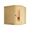 Weka Ecksauna Varberg Mit Holztür Inkl. Ofen, Ca. B194/H199/T194 Cm -Outdoor Living Verkauf 6914915 WE FS 001 WekaEcksaunaVarbergmitHolztuer