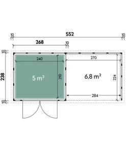 Wolff Finnhaus Metallgerätehaus Eleganto 2724, Inkl. Lounge Rechts, Ca. B572/H227/T258 Cm 7 Wolff Finnhaus Metallgerätehaus Eleganto 2724, Inkl. Lounge Rechts, Ca. B572/H227/T258 Cm -Outdoor Living Verkauf 6929111 WE DE 001 FinnhausMetallgeraetehaus
