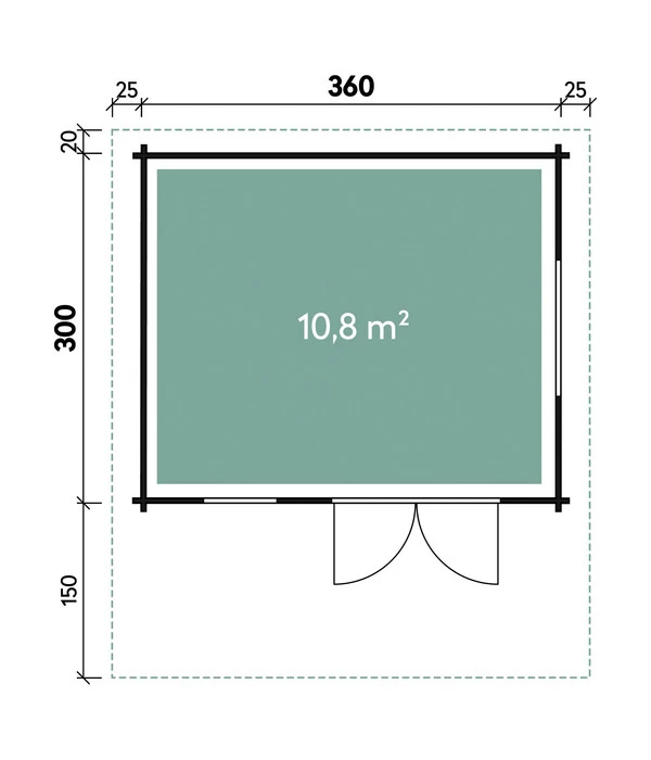 Wolff Finnhaus Gartenhaus Nordkap 70-A 5 Wolff Finnhaus Gartenhaus Nordkap 70-A – Bild 3