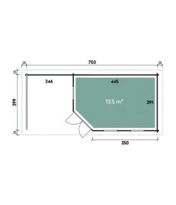 Wolff Finnhaus Gartenhaus Maja 40-B/1, Inkl. Terrasse -Outdoor Living Verkauf 6933824 WE DE 001 FinnhausBBHMaja