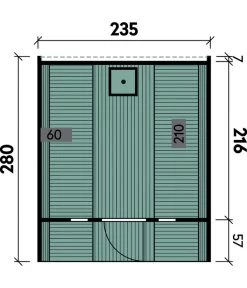 Wolff Finnhaus Saunafass 280 De Luxe Bausatz, Thermoholz, Ca. B235/H242/T280 Cm -Outdoor Living Verkauf 6934020 WE DE 001 FinnhausSaunafassLuxus