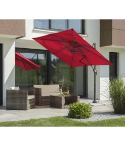 Schneider Ampelschirm Rhodos Junior, Quadratisch, Ca. B230/T230 Cm -Outdoor Living Verkauf 6953566 WE MO 001 SchneiderAmpelschirmRhodosJunior230x230cmrot