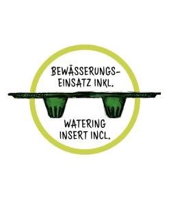 Scheurich Kunststoff-Topf Purista+, Rund -Outdoor Living Verkauf WE DE 016 ScheurichBewaesserungseinsatz